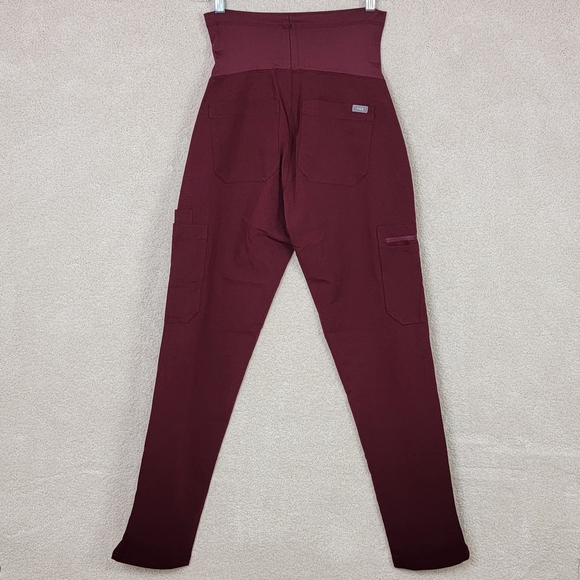 Figs Burgundy Yola Maternity 3.0 Scrub Pants Sz XXS NEW - Picture 3 of 13